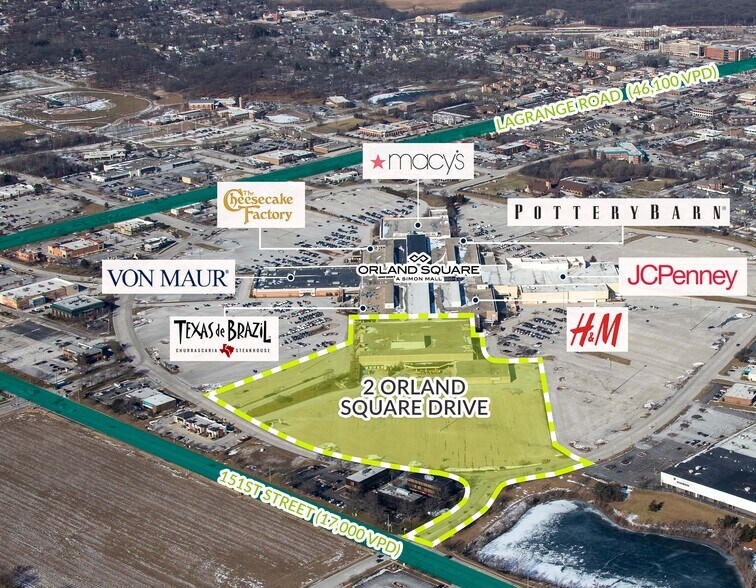 More Photos Of 2 Orland Square Dr, Orland Park General Retail For Lease