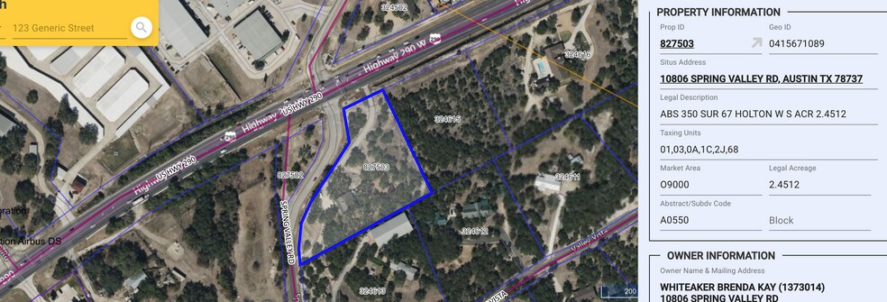 More Photos Of 10806-10811 Spring Valley Rd, Austin Land For Sale