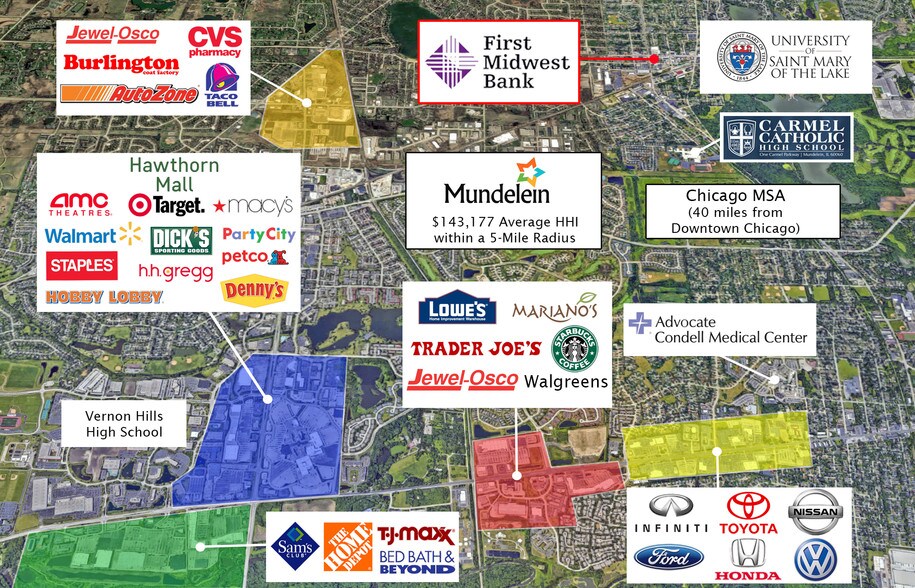 More Photos Of 411 N Seymour Ave, Mundelein Bank For Lease