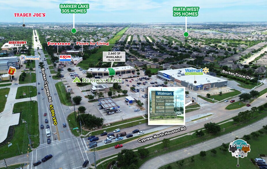 More Photos Of 11403 Barker Cypress Rd, Cypress Storefront Retail Office For Lease