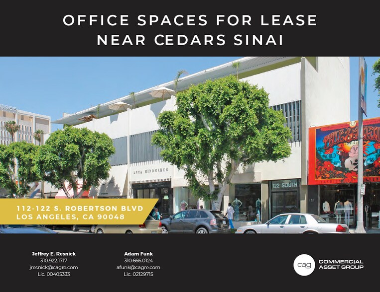 More Photos Of 112-122 S Robertson Blvd, Los Angeles Storefront Retail Office For Sale