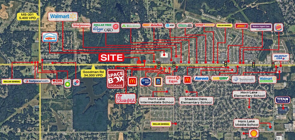 More Photos Of 4482 Goodman Rd, Horn Lake Land For Sale