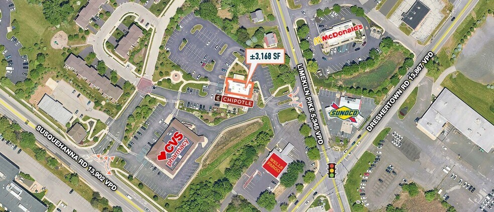 Primary Photo Of 1665-1673 Limekiln Pike, Dresher Freestanding For Lease