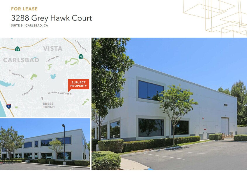 More Photos Of 3288 Grey Hawk Ct, Carlsbad Research And Development For Lease