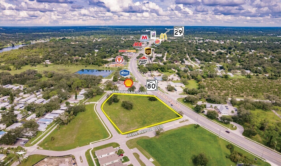 More Photos Of W. Hickpochee Ave. & Shady Oaks Ave, LaBelle Land For Sale