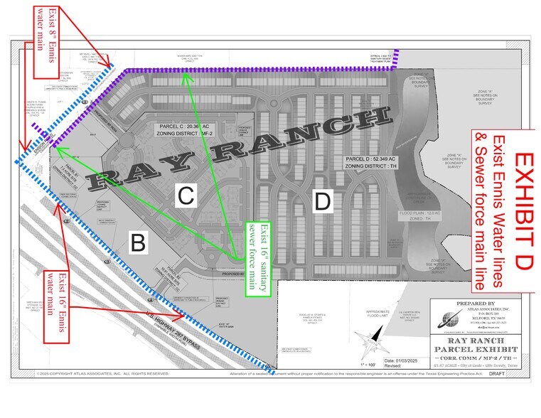 More Photos Of Ensign Road & Hwy 287, Ennis Land For Sale