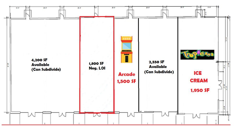 More Photos Of 8190-8214 FM 78, Converse Storefront For Sale
