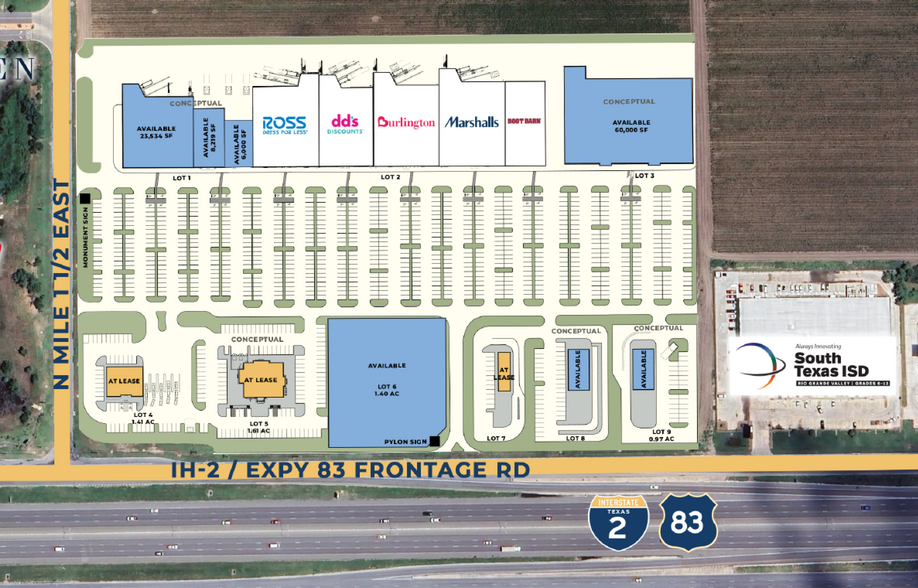 More Photos Of Expy 83 & Mile 1 1/2 East, Mercedes Unknown For Lease