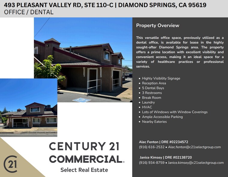 More Photos Of 493 Pleasant Valley Rd, Diamond Springs Medical For Lease