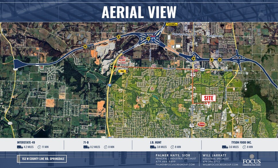 More Photos Of 153 W County Line Rd, Springdale Warehouse For Lease