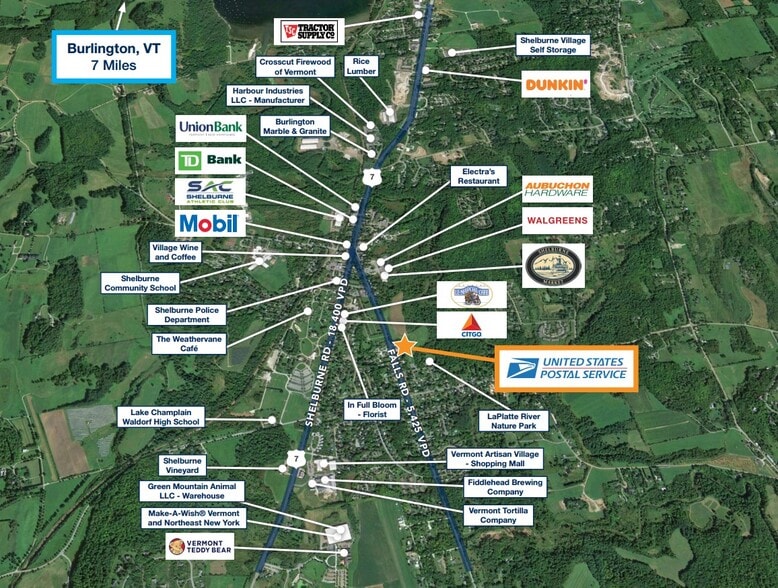 More Photos Of 495 Falls Rd, Shelburne Post Office For Sale