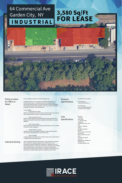 More Photos Of 61-65 Commercial Ave, Garden City Manufacturing For Lease