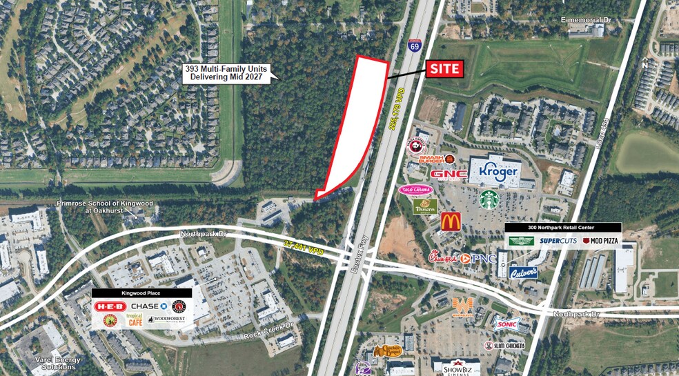 Primary Photo Of NWQ Northpark Dr & US 59, Kingwood Land For Sale