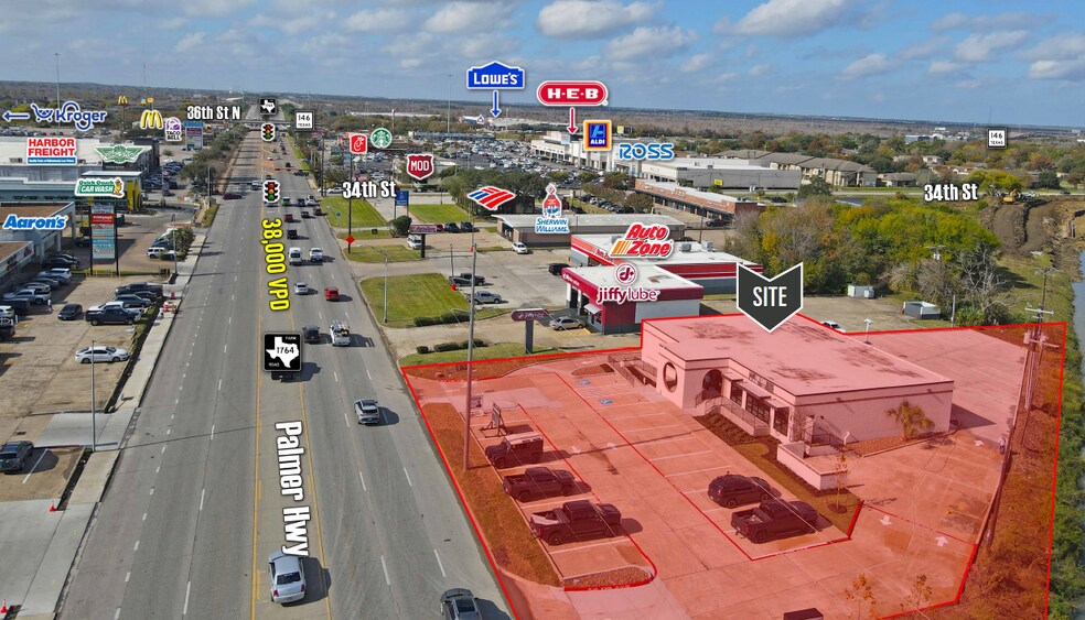 More Photos Of 3310 Palmer Hwy, Texas City Bank For Lease