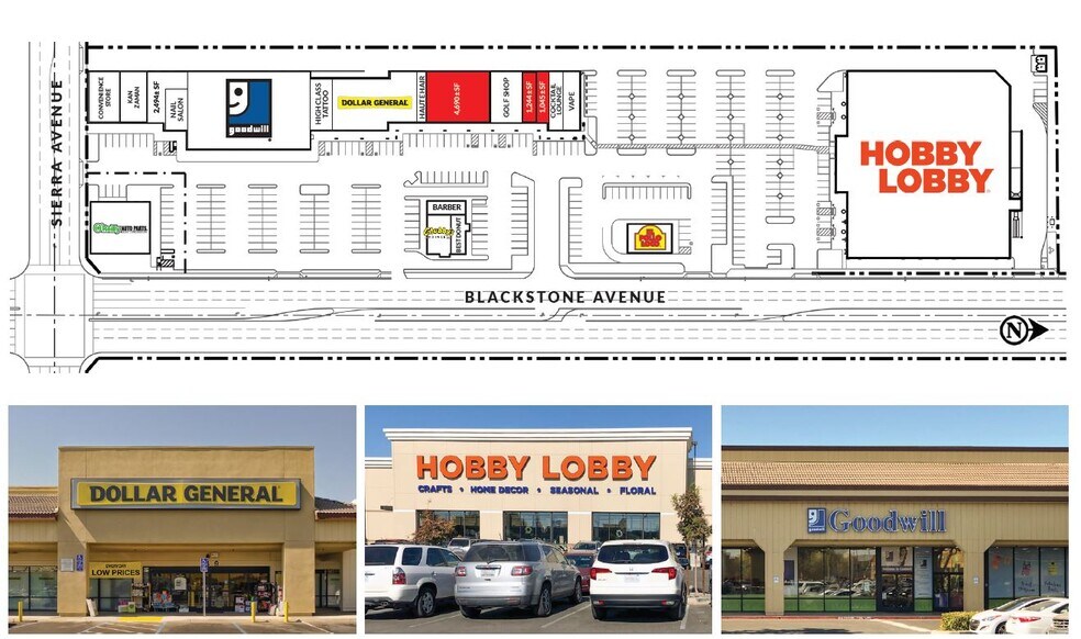 More Photos Of 6405-6585 N Blackstone Ave, Fresno Unknown For Lease