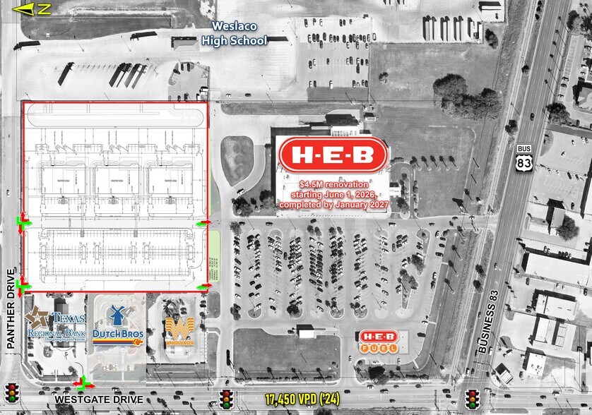 Primary Photo Of NEQ of Westgate & Business 83, Weslaco Unknown For Lease