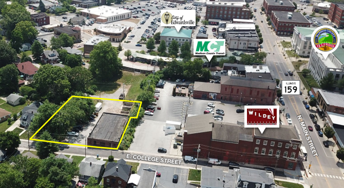 Primary Photo Of 108- 112 E College St, Edwardsville Land For Sale