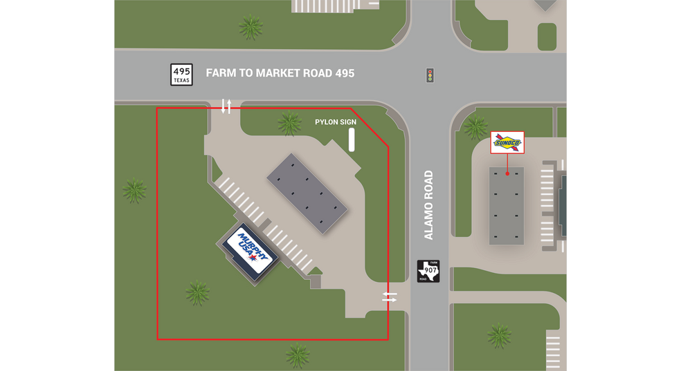 More Photos Of Farm to Market 495 & Alamo Road, Alamo Convenience Store For Sale