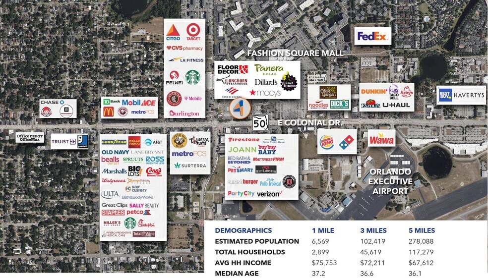 More Photos Of 3111-3113 E Colonial Dr, Orlando Unknown For Lease