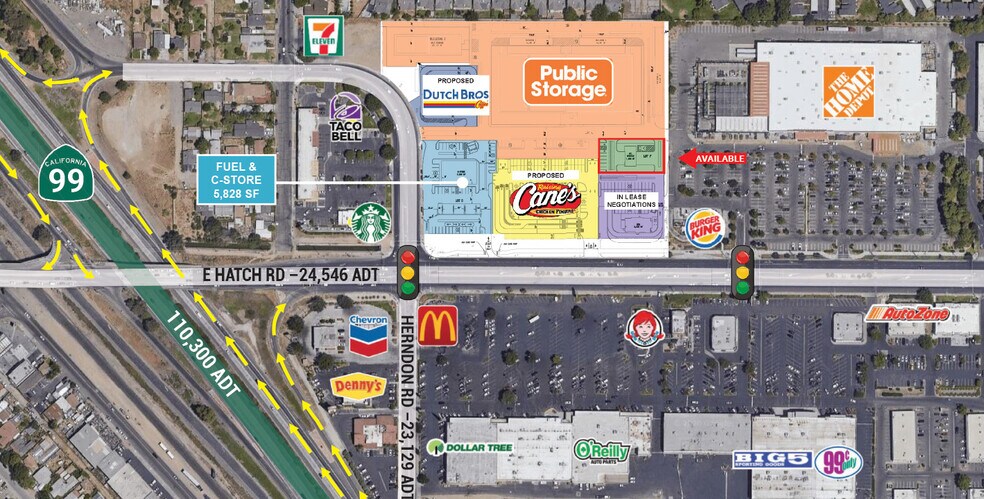 More Photos Of 1351 E Hatch Rd, Modesto General Retail For Sale