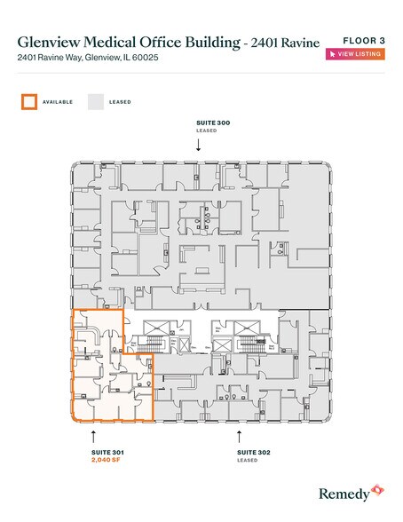 More Photos Of 2401 Ravine Way, Glenview Office For Lease