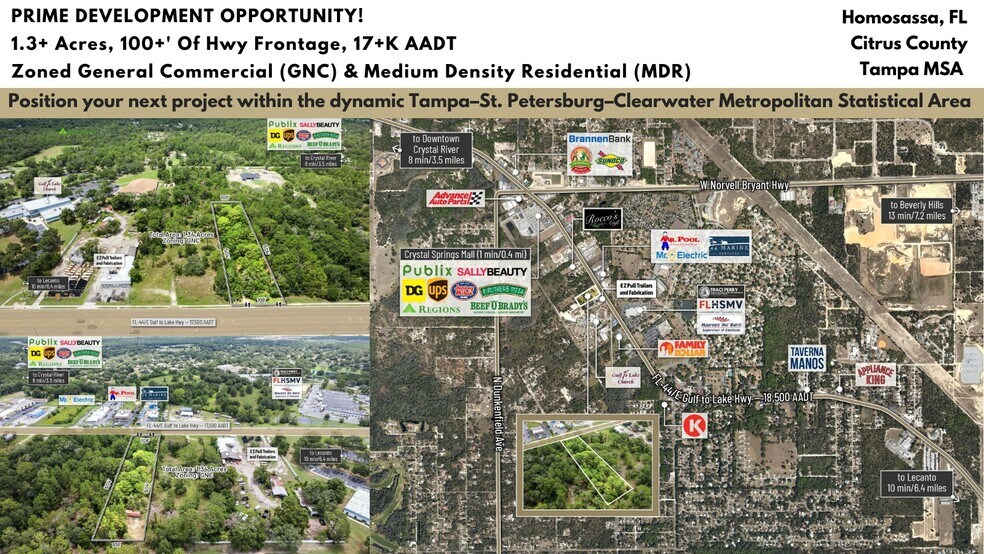 Primary Photo Of 6574 W Gulf To Lake Hwy, Crystal River Land For Sale