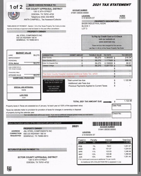 More Photos Of 16690 W Basin St, Odessa Industrial For Sale