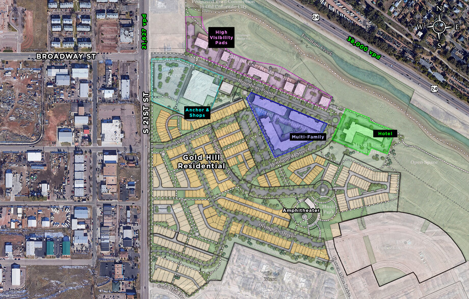 Primary Photo Of SEC of Highway 24 & 21st St, Colorado Springs Land For Lease