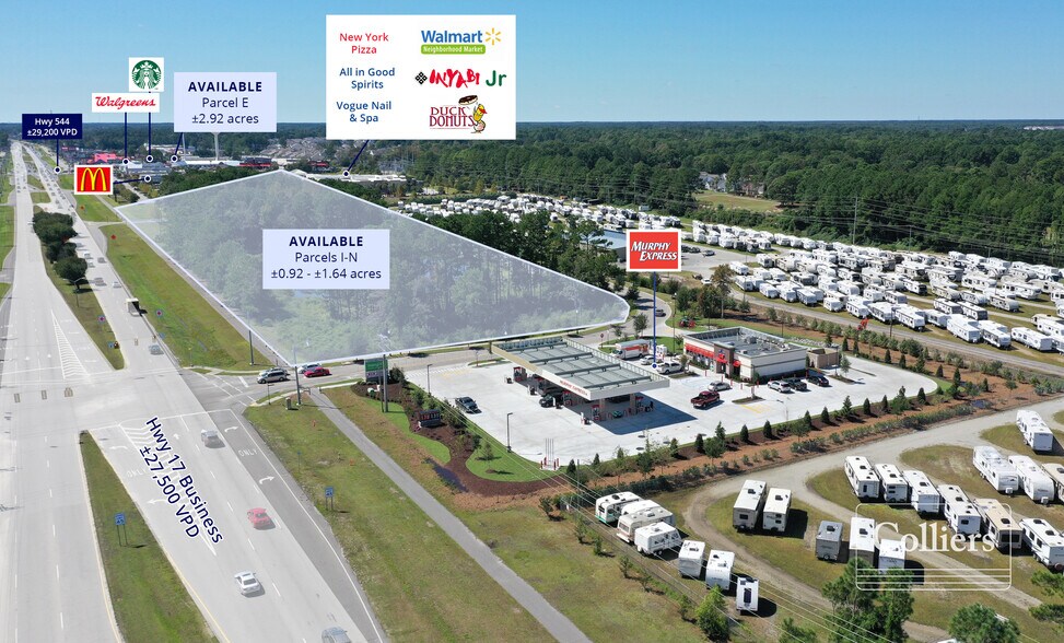 More Photos Of Highway 544 & Business 17, Myrtle Beach Land For Sale