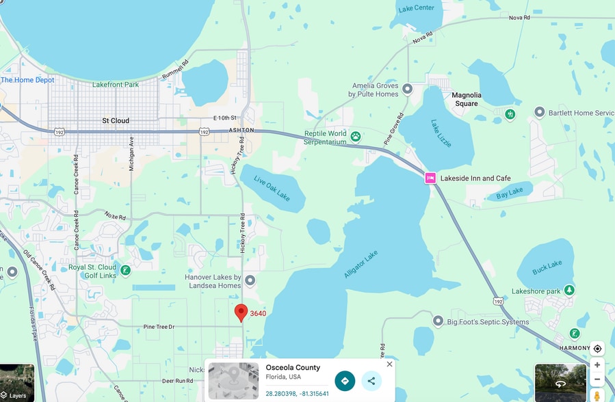 More Photos Of 3640 Hickory Tree Rd, Saint Cloud Land For Sale