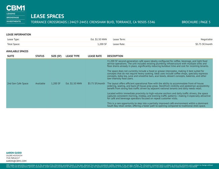 More Photos Of 24301-24457 Crenshaw Blvd, Torrance Unknown For Lease