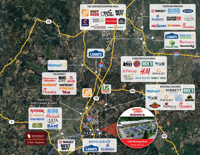 More Photos Of 1522 Meeting Blvd, Rock Hill Department Store For Sale