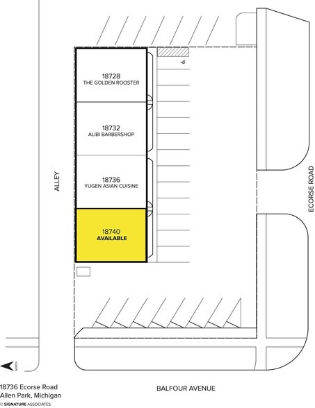 More Photos Of 18728-18740 Ecorse Rd, Allen Park Storefront Retail Office For Lease