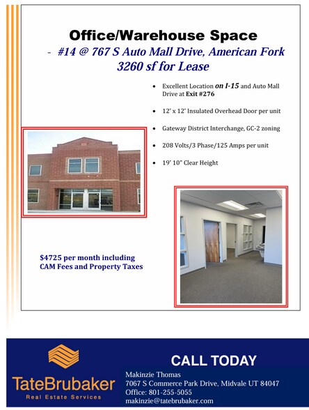 More Photos Of 767 S Auto Mall Dr, American Fork Warehouse For Lease