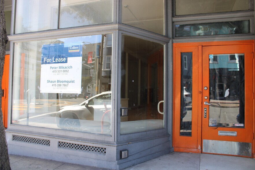 More Photos Of 1805-1807 Divisadero St, San Francisco Storefront Retail Office For Lease