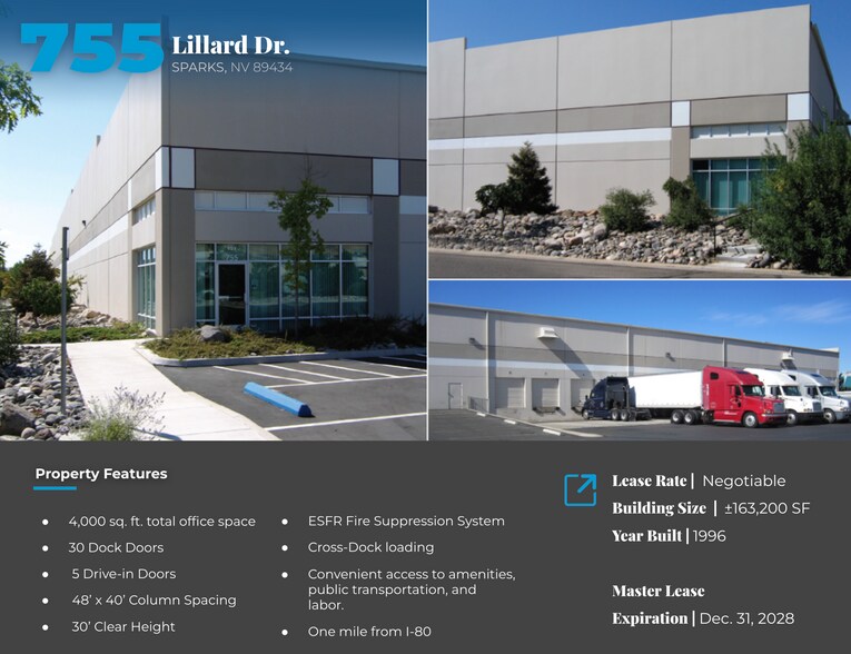 More Photos Of 755 Lillard Dr, Sparks Warehouse For Lease
