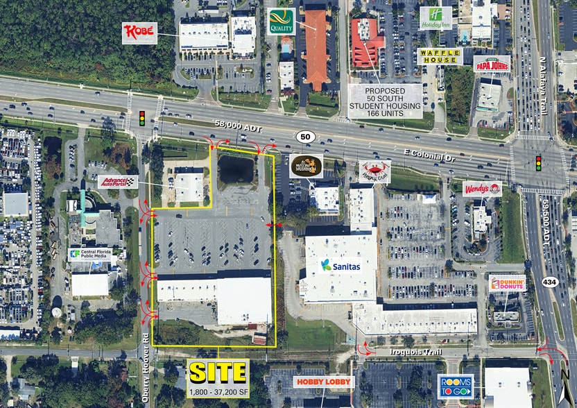 More Photos Of 11618 E Colonial Dr, Orlando Unknown For Lease