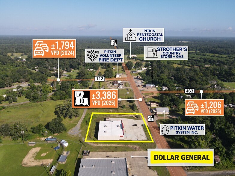 More Photos Of 12884 Highway 10, Pitkin Storefront Retail Office For Sale