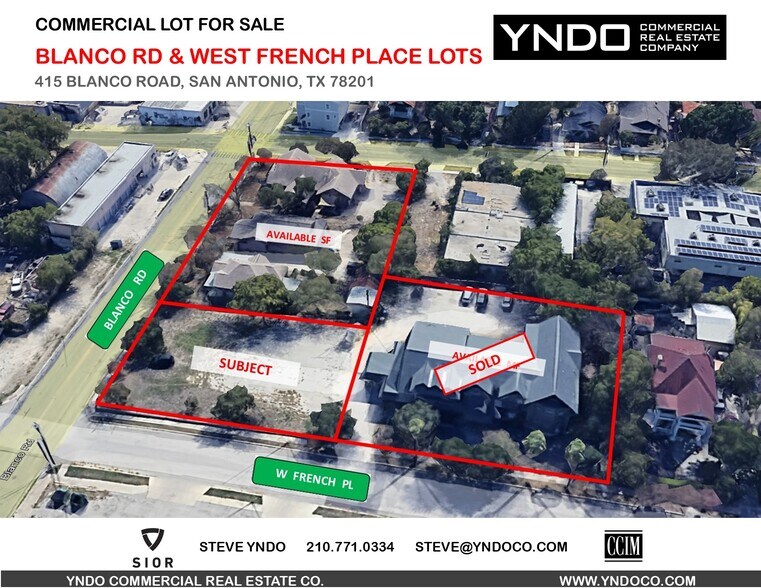Primary Photo Of 415 Blanco Rd, San Antonio Land For Sale