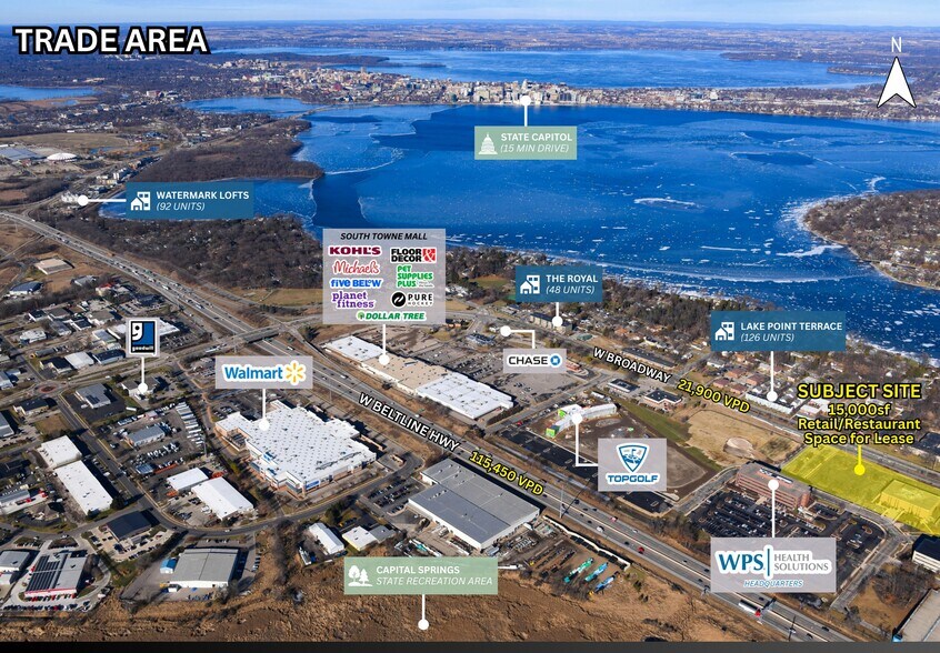 More Photos Of 1709 W Broadway, Monona Flex For Lease