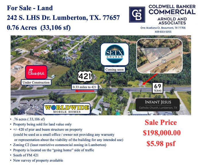 Primary Photo Of 242 S Lhs Dr, Lumberton Land For Sale