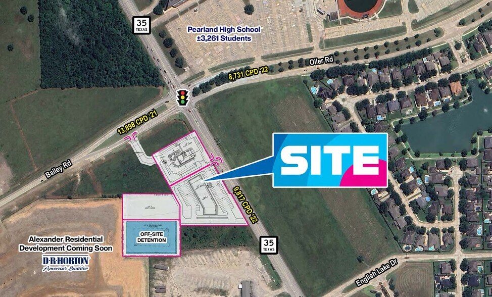 Primary Photo Of SWC Hwy 35 & Bailey Rd, Pearland Land For Lease