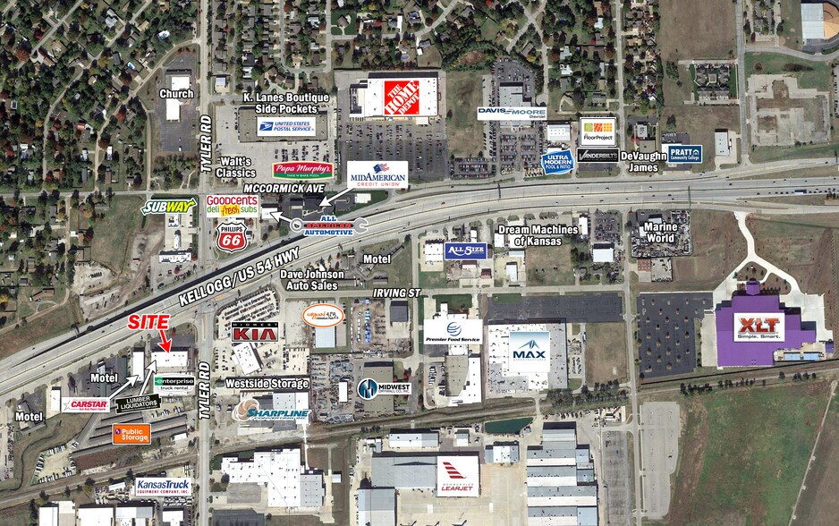 More Photos Of 8909 W Kellogg Dr, Wichita Storefront For Lease