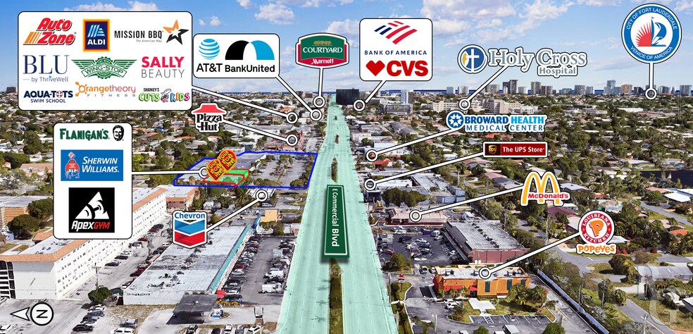 More Photos Of 1417-1439 E Commercial Blvd, Fort Lauderdale Unknown For Lease