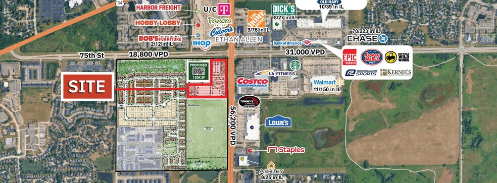 More Photos Of SWQ Route 59 & 75th St, Aurora Land For Lease