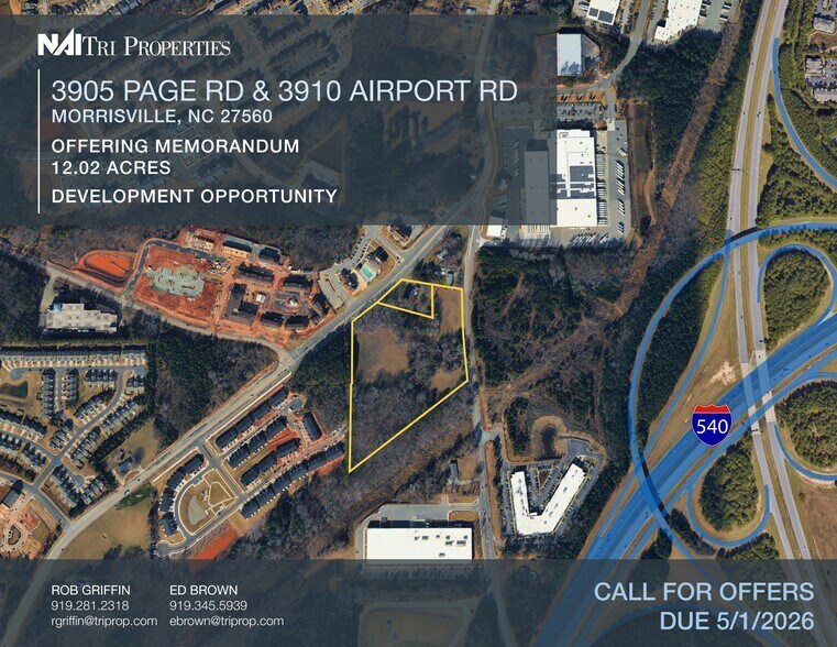 Primary Photo Of 3905 Page Rd, Morrisville Land For Sale