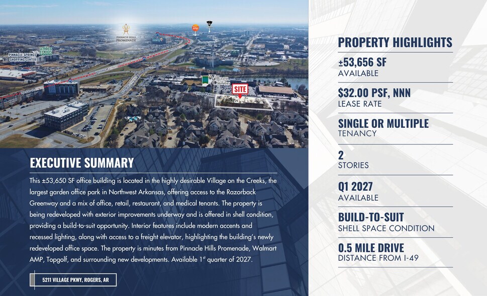 More Photos Of 5211 Village Pky, Rogers Office For Lease