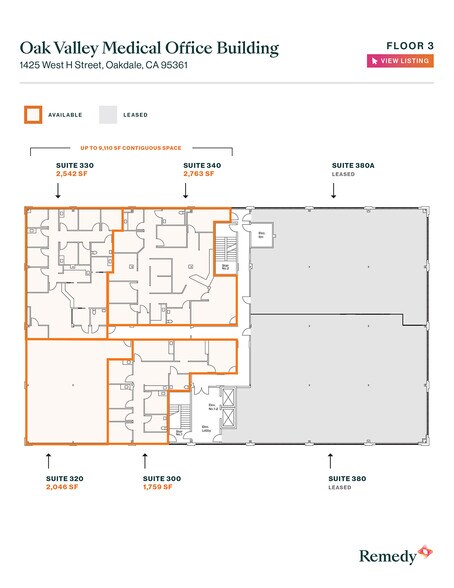 More Photos Of 1425 W H St, Oakdale Medical For Lease
