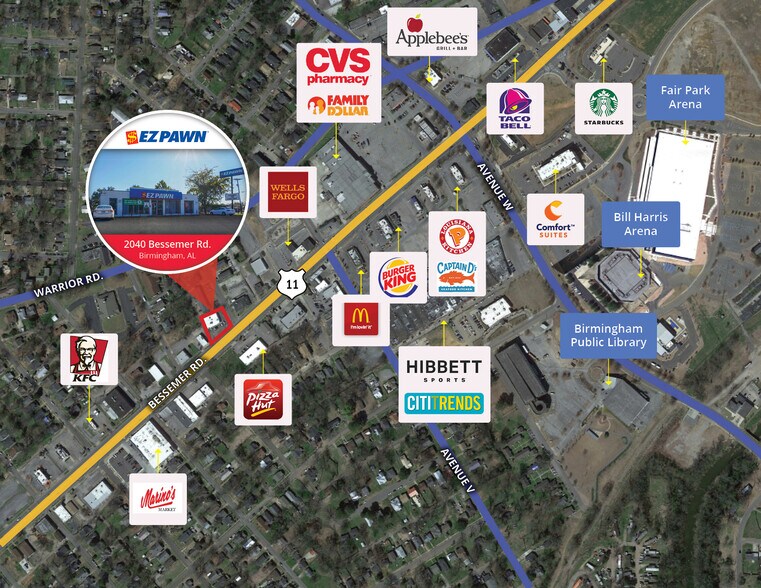 More Photos Of 2040 Bessemer Rd, Birmingham Freestanding For Sale