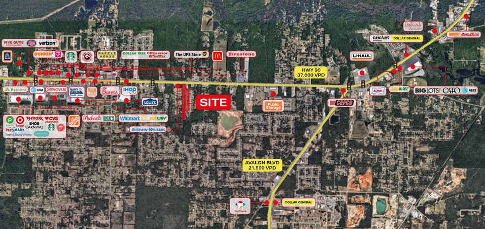More Photos Of 5375 Hwy 90, Pace Land For Lease